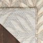 Nourison Aloha Floral 7"10" x 10"6" Ivory and Grey Indoor/Outdoor Area Rug, , large