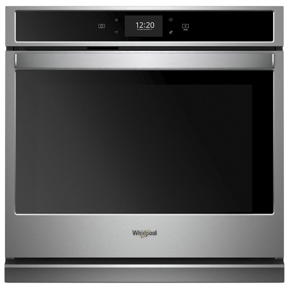 Whirlpool 27" 4.3 Cu. Ft. Smart Single Wall Oven with True Convection Cooking - Stainless, , large