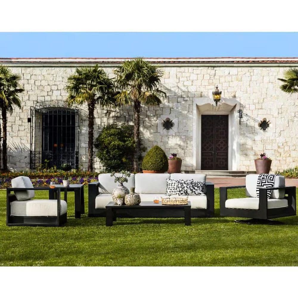 Gathercraft Milan 5-Piece Sofa Set in Dark Gray, , large