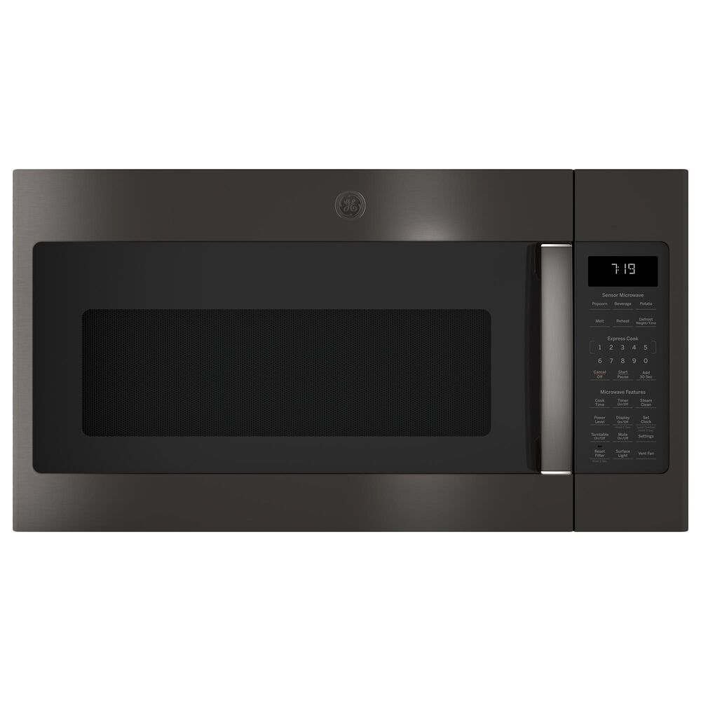 GE Appliances 1.9 Cu. Ft. Over-the-Range Sensor Microwave Oven with Recirculating Venting in Black Stainless Steel, , large