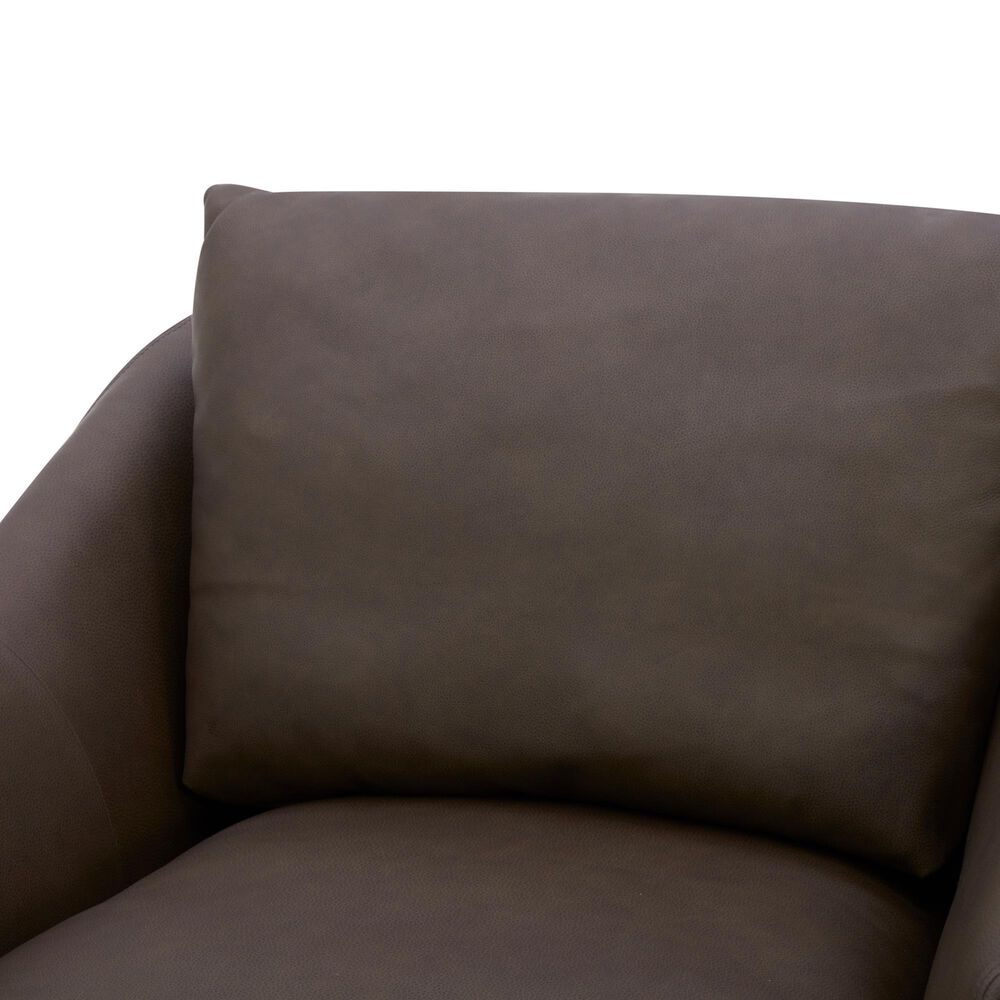 Kuka Home Cooper Swivel Chair in Isla Chocolate, , large