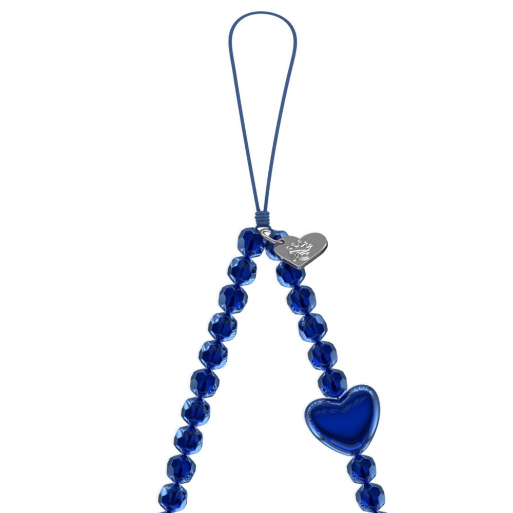 Velvet Caviar Phone Charm in Clear Blue Heart, , large