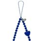 Velvet Caviar Phone Charm in Clear Blue Heart, , large