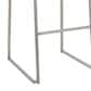 Lumisource Mara Barstool with White Cushion in Stainless Steel (Set of 2), , large
