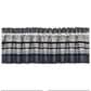 J. Queen New York Carlisle 88" x 18" Window Straight Valance in Silver and Indigo Blue, , large