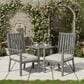 Hearth and Haven Outdoor All-Weather Aluminum Dining Chair in Gray (Set of 4), , large