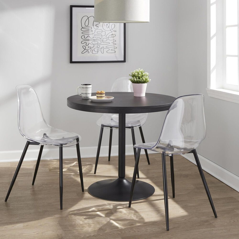 Lumisource Dakota Dining Table in Black - Table Only, , large