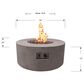 Elementi Fire Tramore Round Natural Gas Fire Table in Gray, , large