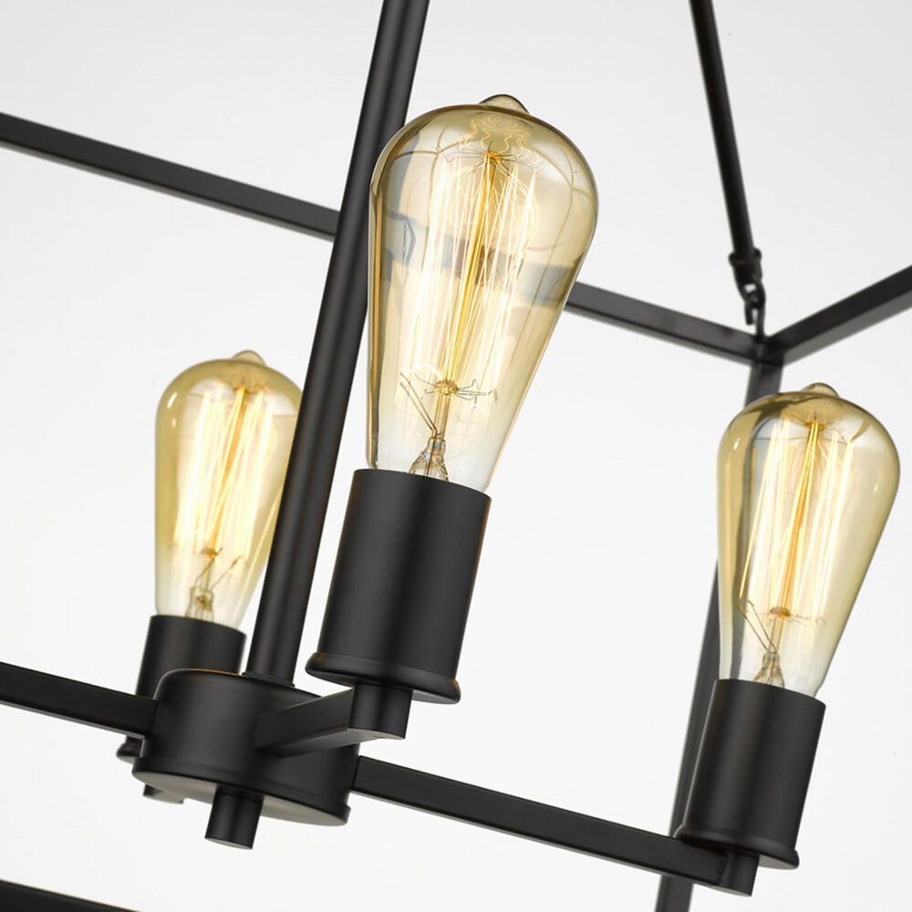 Golden Lighting Wesson 4-Light Chandelier in Black, , large