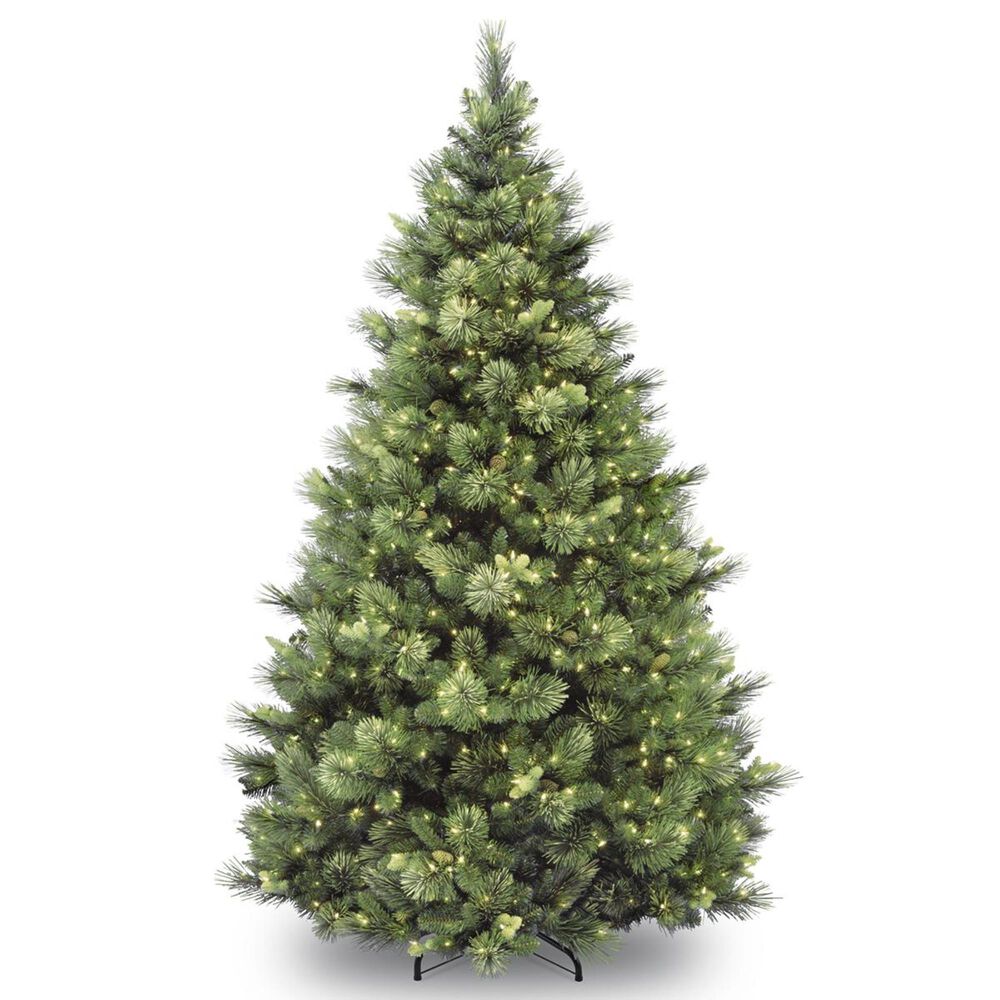 National Tree 9" Pine Tree with 900 White Lights, , large