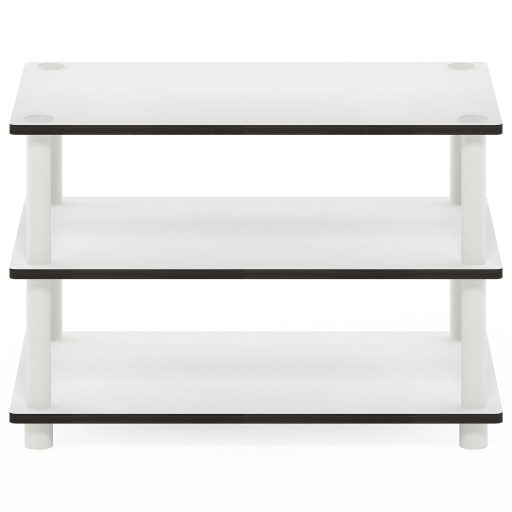 HOMLUX 3-Tier Turn-N-Tube Coffee Table in White, , large