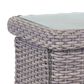 South Sea Rattan Saint Tropez Patio End Table in Stone, , large