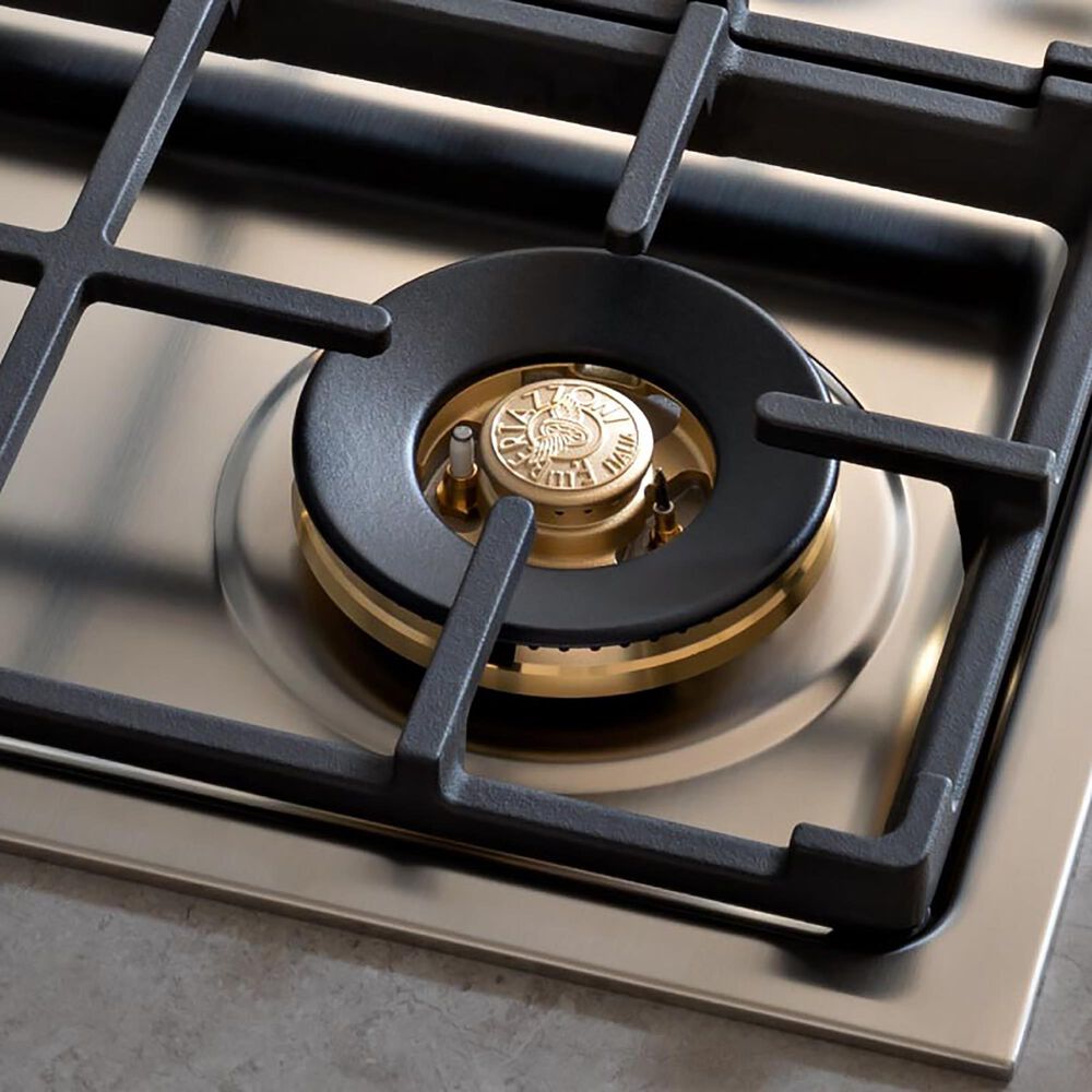 Bertazzoni 36&quot; Professional Gas Cooktop with 5 Brass Burners in Stainless Steel, , large