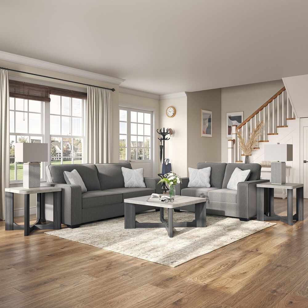 Ashley 7-Piece Living Room Set in Alloy, , large