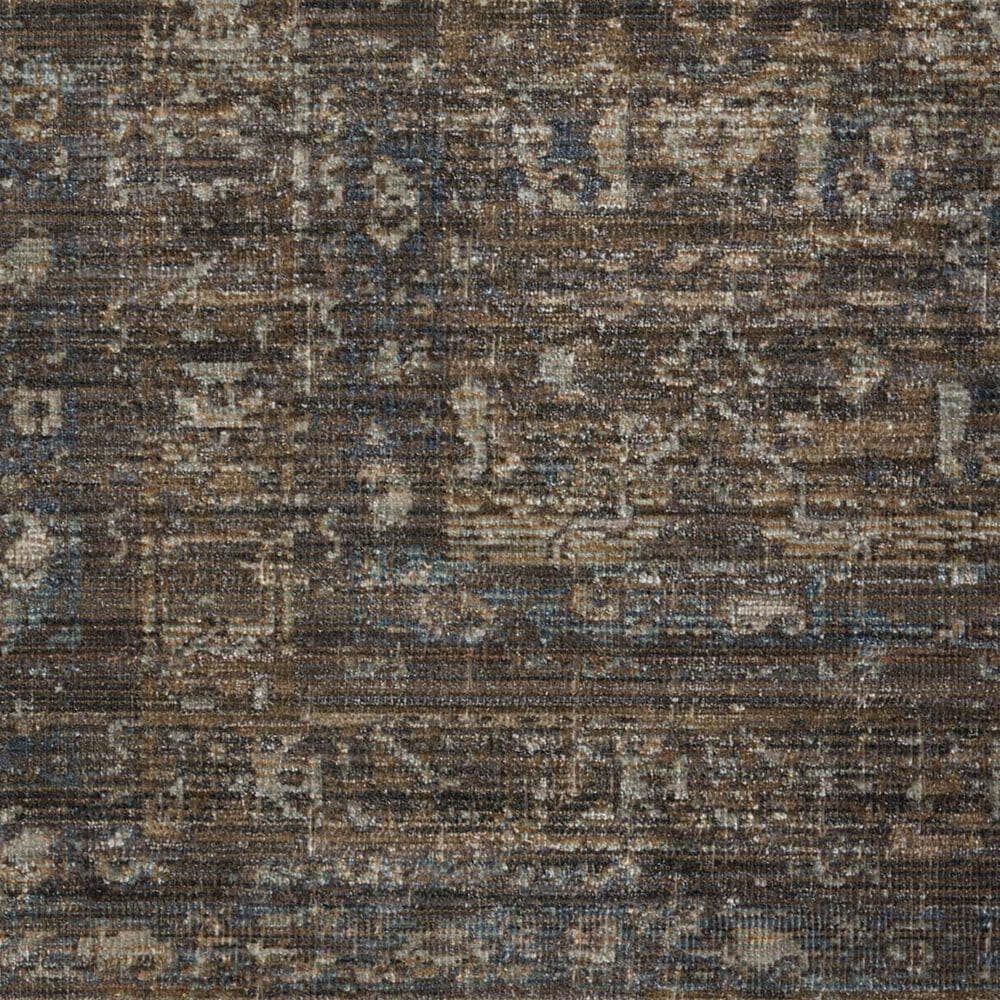 Loloi Heritage 4&#39; x 8&#39; Lagoon and Tobacco Area Rug, , large
