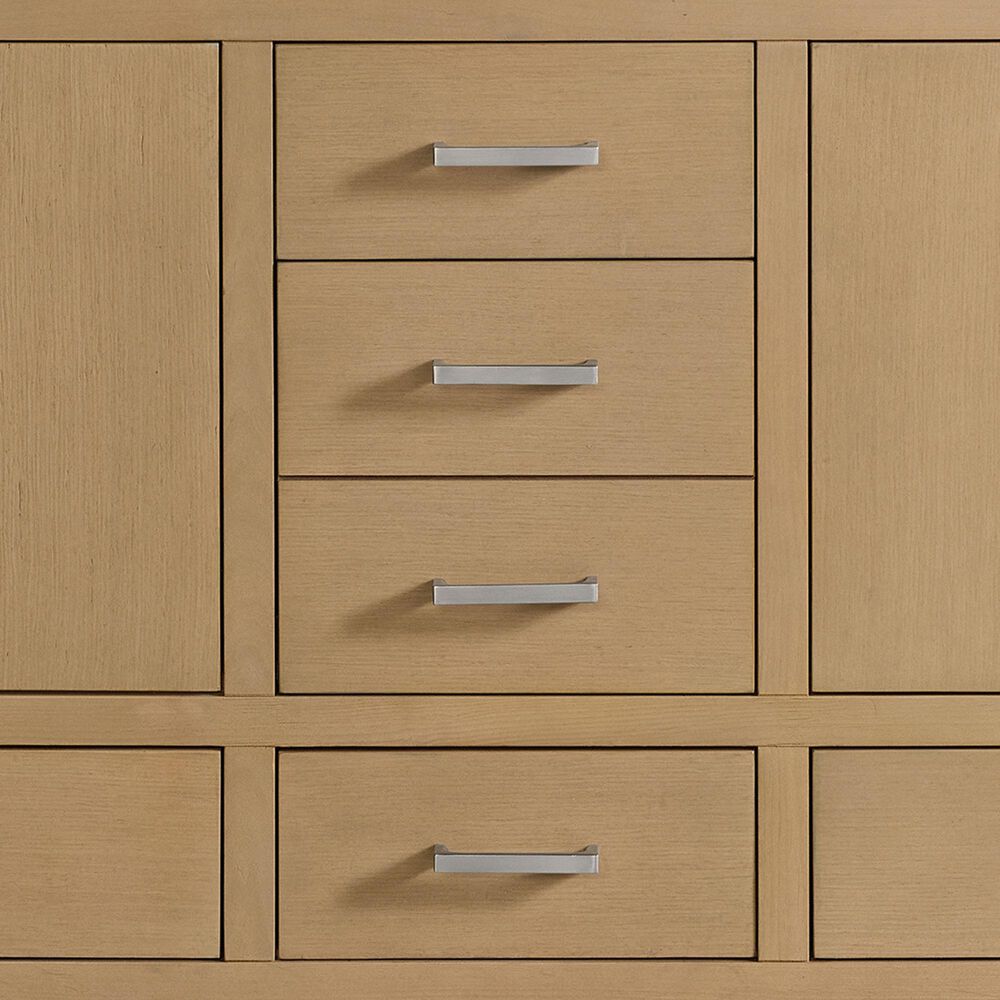 37B Alanya 60" Double Bathroom Vanity in Warm Oak with White Composite Stone Top, , large