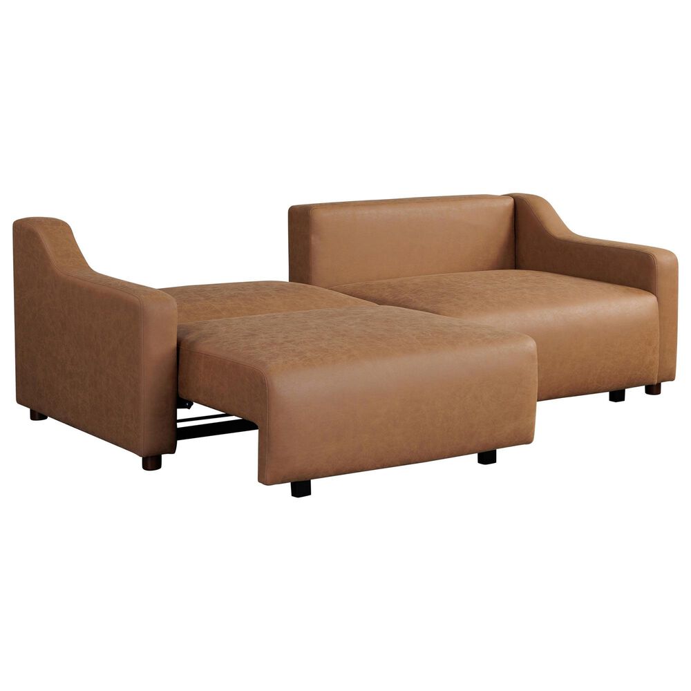 Lifestyle Solutions Glenmont Convertible Sofa in Brown, , large