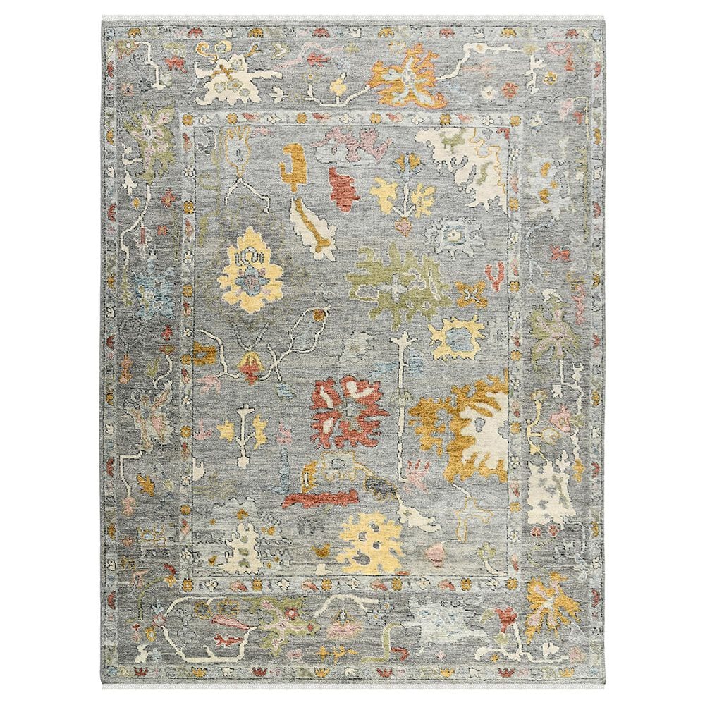 Amer Rugs Jaigarh 10" x 14" Pigeon Gray Area Rug, , large
