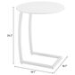 Zuo Modern Noga Patio End Table in White, , large