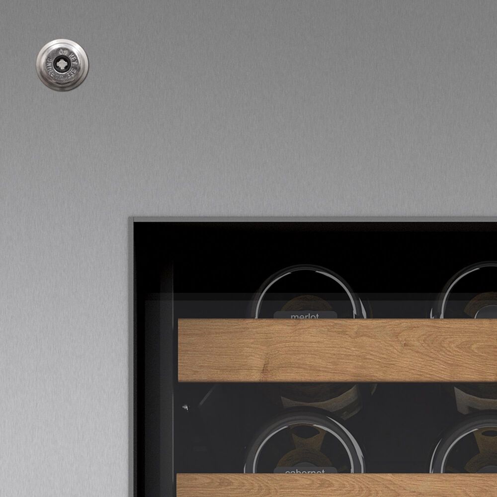 Sub-Zero 30" Wine Storage Right Hinge Door Panel with Pro Handle, Lock and 4" Toekick in Stainless Steel, , large