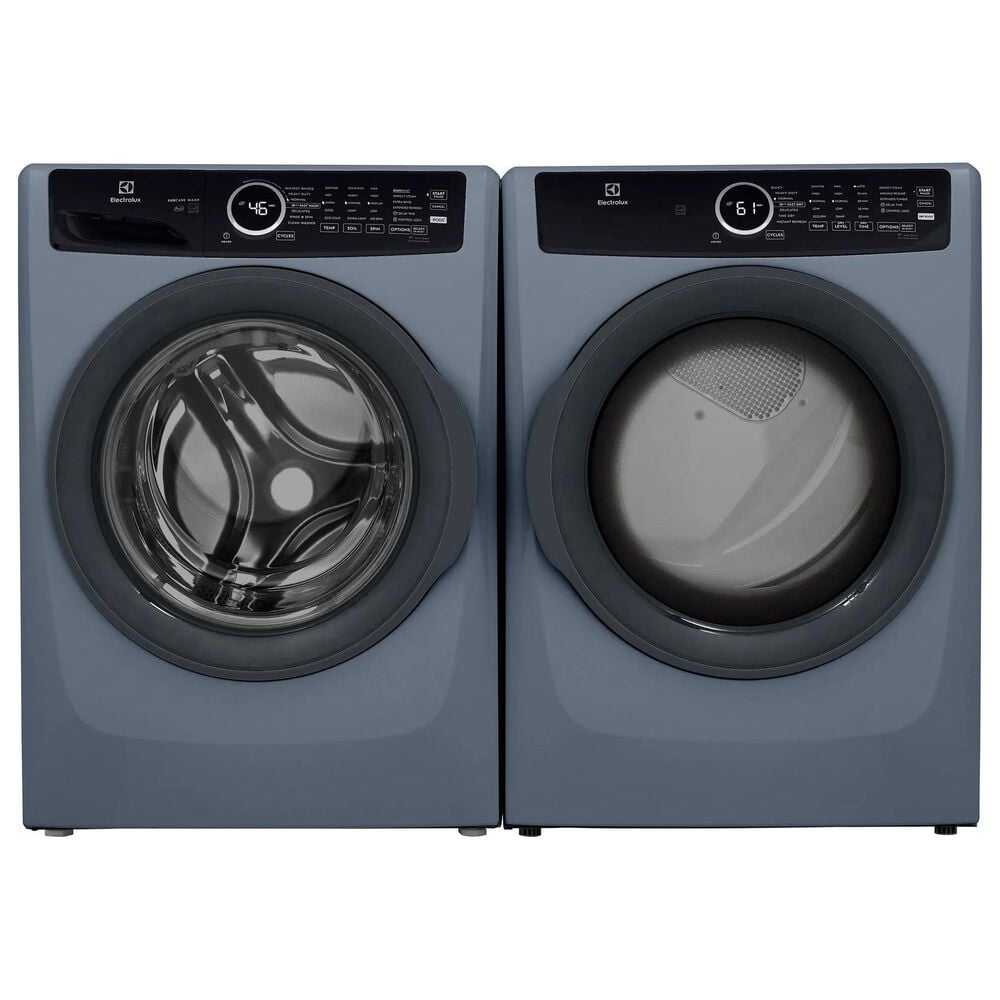 Electrolux 400 Series 4.5 Cu. Ft. Front Load Washer and 8 Cu. Ft. Gas Dryer Laundry Pair in Denim Blue, , large