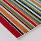 Central Oriental Terrace Tropic Santee 6"7" x 9"6" Red and Blue Area Rug, , large