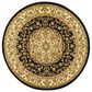 Safavieh Lyndhurst LNH222 5"3" Round Black and Ivory Area Rug, , large