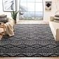 Safavieh Tulum 6" x 9" Black and Ivory Area Rug, , large