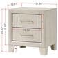 Crown Mark Charlie 4-Piece King Panel Bedroom Set in White, , large
