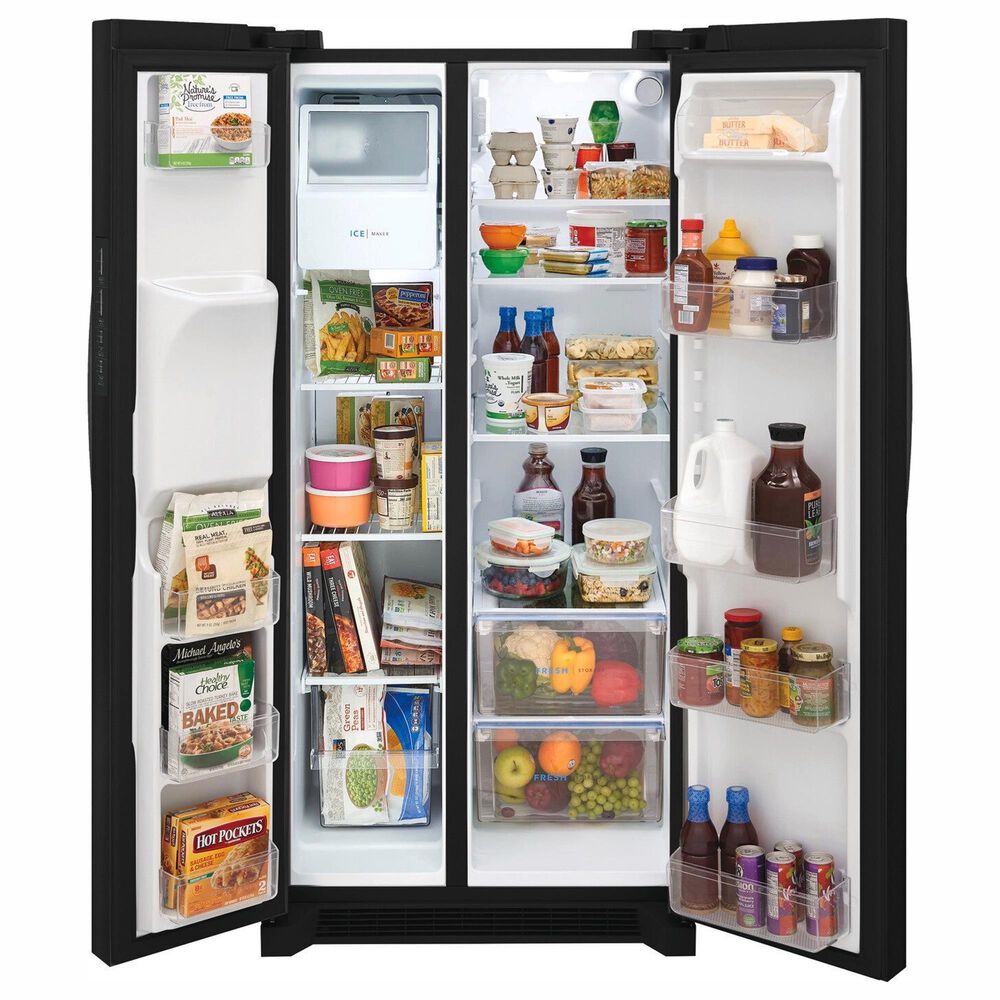 Frigidaire 33&quot; Side-by-Side Refrigerator in Black, , large