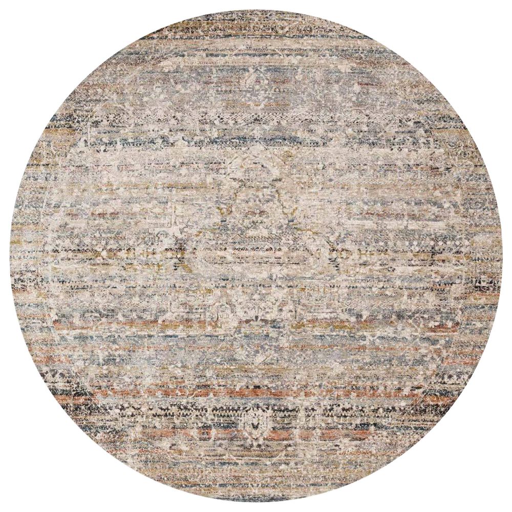 Loloi Theia THE-03 7"10" Round Taupe, , large