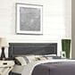 Modway Jessamine Upholstered Full Headboard in Gray, , large