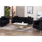 HOMLUX 86"W Velvet Sofa with Button Tufting, Nailhead Trim & Chrome Legs in Black, , large