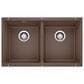 Blanco Precis 30" Equal Double Bowl Kitchen Sink in Cafe, , large