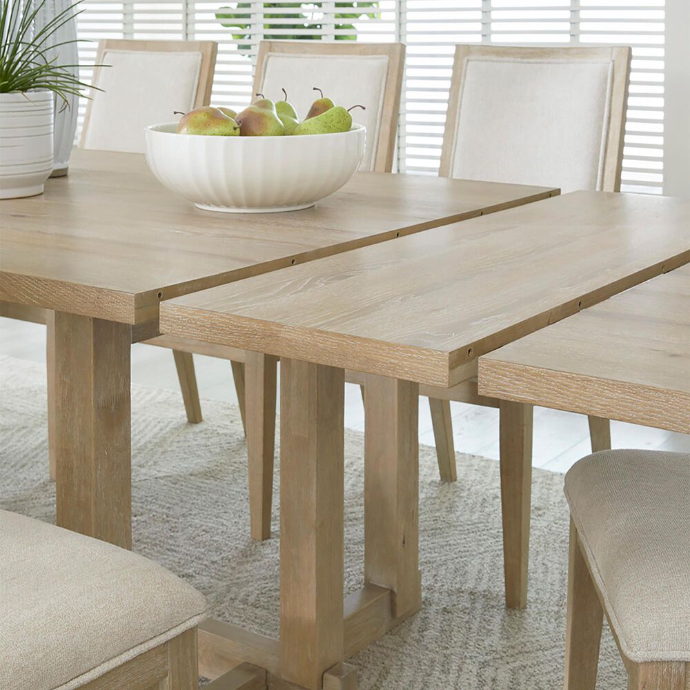 Aspen Furniture Modern Loft 7-Piece Rectangle Dining Set in Modern Khaki, , large
