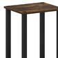 HOMLUX Simplistic 1-Tier End Table in Amber Pine and Black, , large