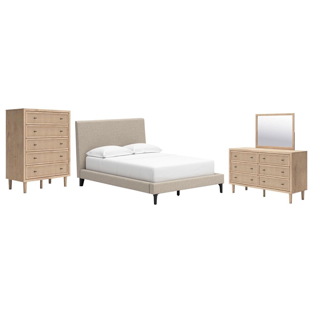 Ashley 4-Piece Upholstered Full Bedroom Set in Two Tone, , large