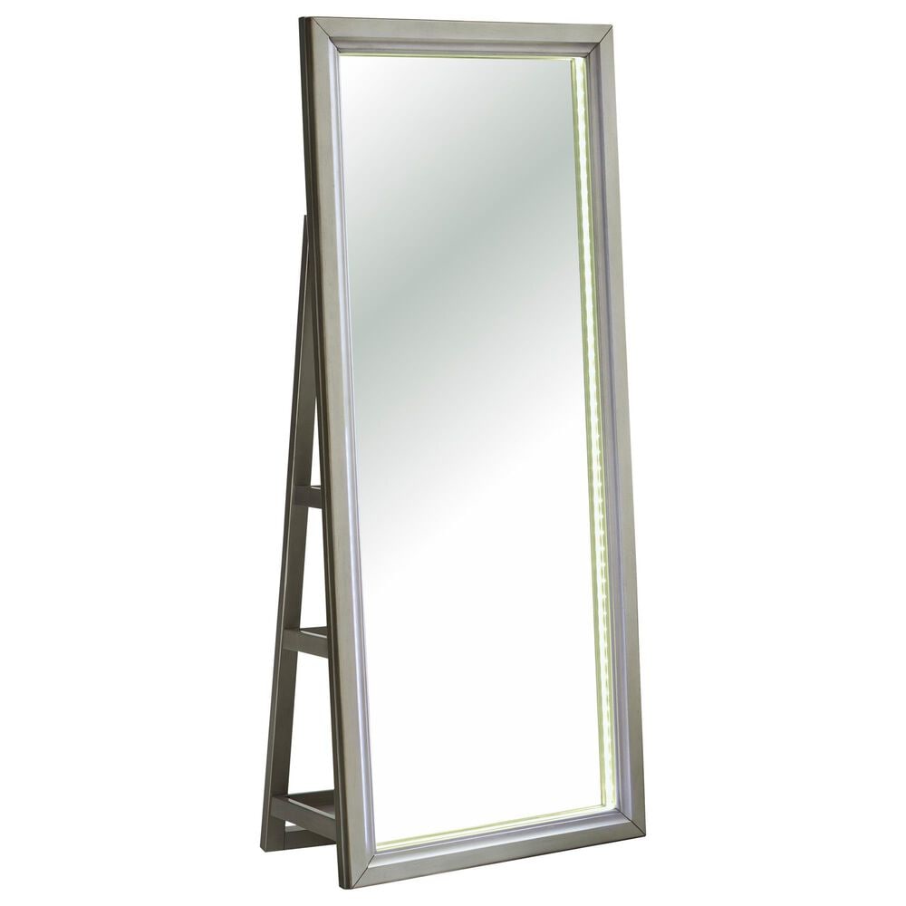 Ashley Evesen Floor Standing Mirror with Shelves in Champagne, , large
