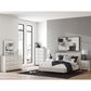Ashley Zuraleus Queen Upholstered Platform Bed with Two Nightstands in Matte White, , large