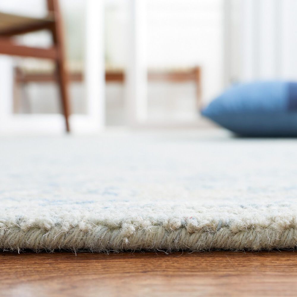 Safavieh Micro-Loop 9' x 12' Blue and Beige Area Rug, , large