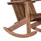 Linon Home Decor Adirondack Patio Rocking Chair in Acorn, , large