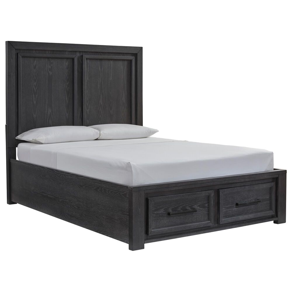 Millenium Foyland 5-Piece Queen Bedroom Set in Black and Brown, , large