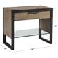 Lexington Furniture Zanzibar Ruso 1-Drawer Open Nightstand in Medium Taupe, Espresso and Dark Umber, , large