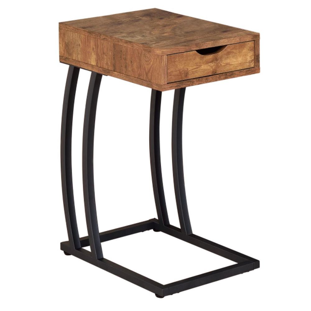 Pacific Landing C Table with Power and USB Port in Antique Nutmeg, , large