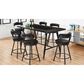 Titanic Furniture Cordoba Swivel Bar Stool in Black - Set of 2, , large