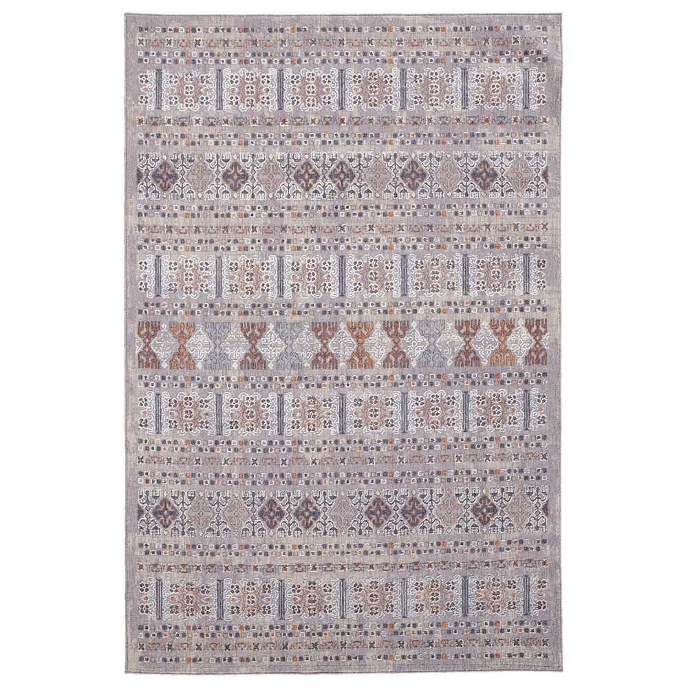 Feizy Francisco 9" x 12" Rust and Gray Area Rug, , large