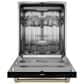THOR KITCHEN Gordon Ramsay 24" Built-In Dishwasher with Bronze Handle Kit in Matte Black, , large