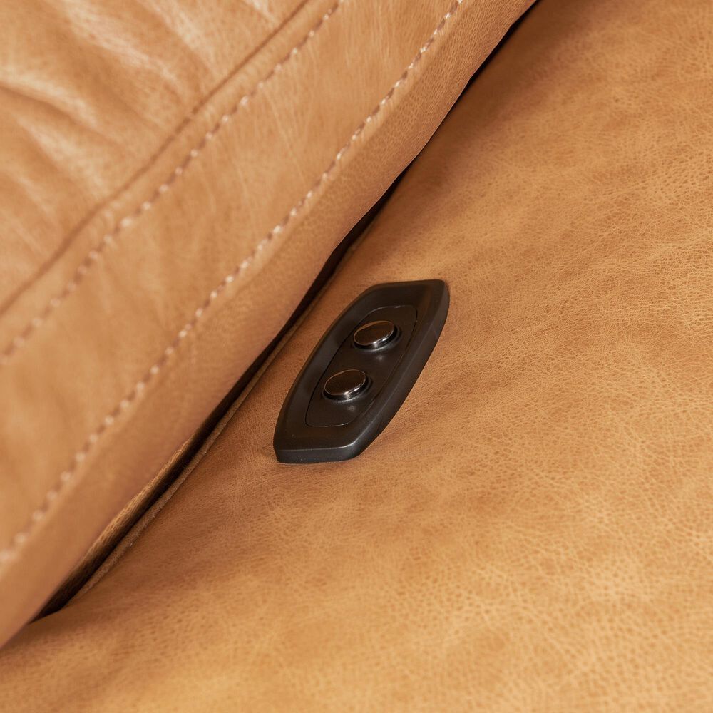 Hooker Furniture Jericho Power Recliner with Power Headrest in Dallas Toffee, , large