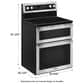 Maytag 6.7 Cu. Ft. 30" Wide Double Oven Electric Range with True Convection, , large