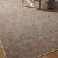 Angela Rose Blake 9" x 13" Taupe and Blue Area Rug, , large